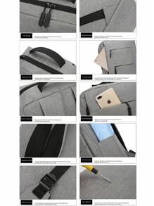 Backpack School Bag Sets Backpack With USB Port Formal Backpack Set Of 3 Pcs - Blue - View 5