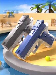 1 Pieza Mini Pistola De Agua Para Juegos Al Aire Libre De Los Adolescentes Con Función De Retroceso Automático, Largo Alcance Y Perfecta Para La Playa, Piscina, Juguete De Pistola Divertido De Agua - Gris - Ver 9
