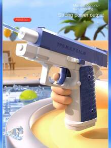 1 Pieza Mini Pistola De Agua Para Juegos Al Aire Libre De Los Adolescentes Con Función De Retroceso Automático, Largo Alcance Y Perfecta Para La Playa, Piscina, Juguete De Pistola Divertido De Agua - Gris - Ver 11