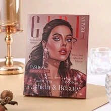 Paleta De Sombras De Ojos Y Rubor Multiuso De 52 Colores Que Incluye Tonos Perlados, Mate Y De Tonos Tierra - Disco completo de 52 colores. - Ver 4