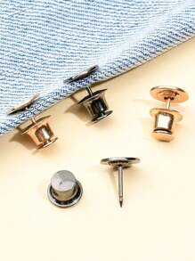 2 Sets - Detachable Cinch Clips, Waist Tighteners, Expanders, Buttons, Fasteners - Gold - View 5