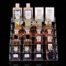 1pc Cosmetic Storage Box Organizer For Desktop - Multi-Layer Transparent Display Stand - Clear - View 4