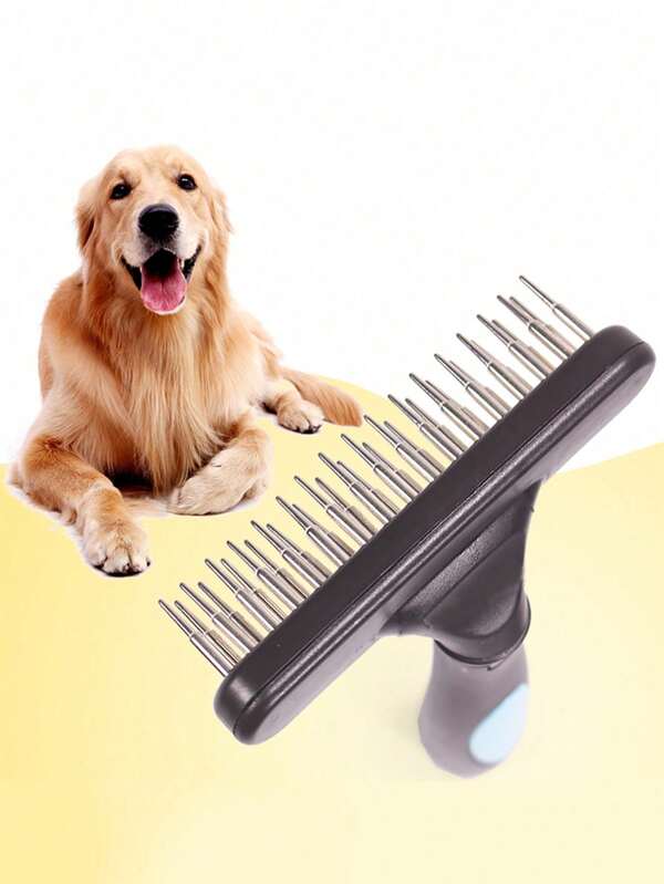Großer Hundehaarentferner Pinsel, Pflege Rechenkamm Für Hunde, Stahl Pin Entfilzungskamm, Haustierbedarf