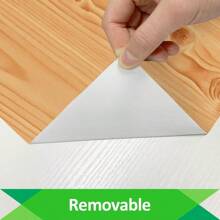 剝離式自黏木紋紋理裝飾膠貼紙,適用於櫥櫃貼面,米色乙烯基防水材質 - 杏色 - 查看 7