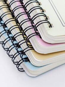 1pc Random Color Spiral Bound Notebook - Multicolor - View 4