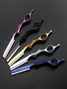1pc Hairdressing Thinning Razor Cutting Knife Thinner Japan Stainless Professional Sharp Barber Hair Cut Cutting Knife Salon Tools - Multicolor - View 5