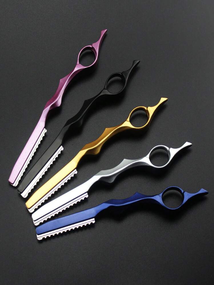 1 pieza Navaja de afeitar para adelgazar el cabello, cuchillo de corte profesional de acero inoxidable japonés afilado, herramienta de peluquería para cortar el cabello, accesorios para el cabello, productos y accesorios para el cabello para peluquería, salón de belleza, vuelta al colegio, artículos esenciales de viaje, accesorios para el cabello para mujeres, cepillo para el peinado hacia atrás, accesorios de peluquería, secador de pelo, cabello, peluquero, herramientas para el cabello, productos para el cabello, secador de pelo, cepillo para el cabello, equipo de peluquería, peinado, peluquería, cabello, productos para el cabello, herramientas para el cabello, cosas para el cabello, peluquero, accesorios de peluquería, barbería, equipo de peluquería - Multicolor - Añade 4