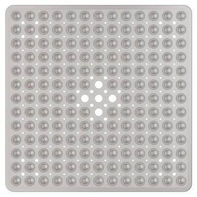 حصيرة حمام مربعة قطعة واحدة، حصيرة مانعة للانزلاق مع ثقب تصريف وكؤوس شفط فائقة الامتصاص، مضادة للانزلاق، سهلة التنظيف، قابلة للغسل في الغسالة، 21x21 بوصة، تصريف سريع، مناسبة لغرفة الاستحمام، حمام الفندق، المرحاض، حوض الاستحمام وغيرها، اكسسوارات الحمام، ديكور الحمام لموسم الخريف، ديكورات الحمام لموسم الخريف، العودة إلى المدرسة'