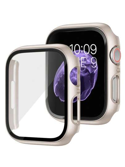 St.siabe 1 Stück Schutzcase für Herren und Damen mit gehärtetem Schutzfilm kompatibel mit Apple Watch Gehäuse 38mm, 40mm, 41mm, 42mm, 44mm, 45mm, 49mm, 10(42mm), 10(46mm), mit Displayschutzfolie und vollständiger harter Gehäuseabdeckung, kompatibel mit Apple Watch Series S10 9 8 7 6 5 4 3 2 1 SE Ultra