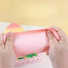 創意減壓模擬桃子發泄神器大桃子擠壓慢反彈減壓及解壓玩具 - 粉色 - 查看 7