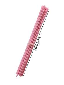 香味扩散棒 - 彩色无焰蒸发式扩散棒套装，芳香藤条装饰，芳香疗法，家用清新剂，扩散器，礼物，家居装饰 - 粉色 - 查看 2