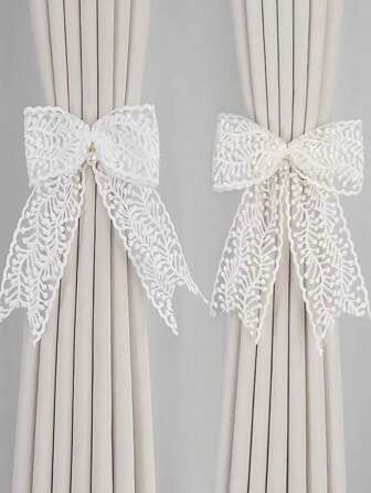 1 Pieza De Lazo De Encaje Para Cortina De Ventana, Sujeción De Cortina Transparente De Estilo Francés, Cuerda Decorativa Elegante De Estilo Coreano