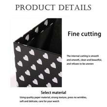 1入組心形禮品盒,附蝴蝶結,適用於手錶、珠寶和禮品 - 均碼 - 查看 5