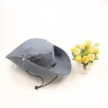 Sun Hat Bucket Hat Waterproof Cowboy Hat For Outdoor Hiking Climbing Large Brim Western Style - Multicolor - View 11