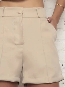 Women Shorts - Màu be - Xem 4