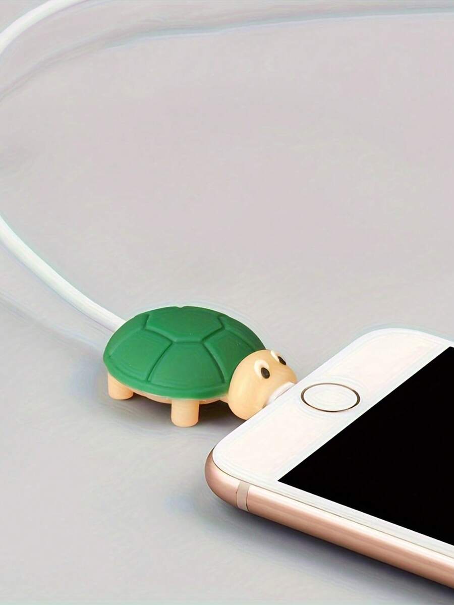 1 Miếng Hoạt hình Rùa Hình dạng Bộ bảo vệ cáp dữ liệu - Nhiều màu - Xem 1