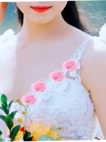 18/50/100/200/300/400/500入迷你泡棉玫瑰花頭 人造泡棉花 大量裝 DIY手工藝 婚禮花束 淋浴派對中心裝飾 花藝布置 派對桌面 家居裝飾 花園裝飾 - 粉色 - 查看 4