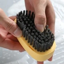 luluhut 1入組多功能板子刷,塑料洗衣襪子清潔刷,家用手洗刷,軟毛刷,適用於學生宿舍,浴室清潔工具 - 黃色 - 查看 3