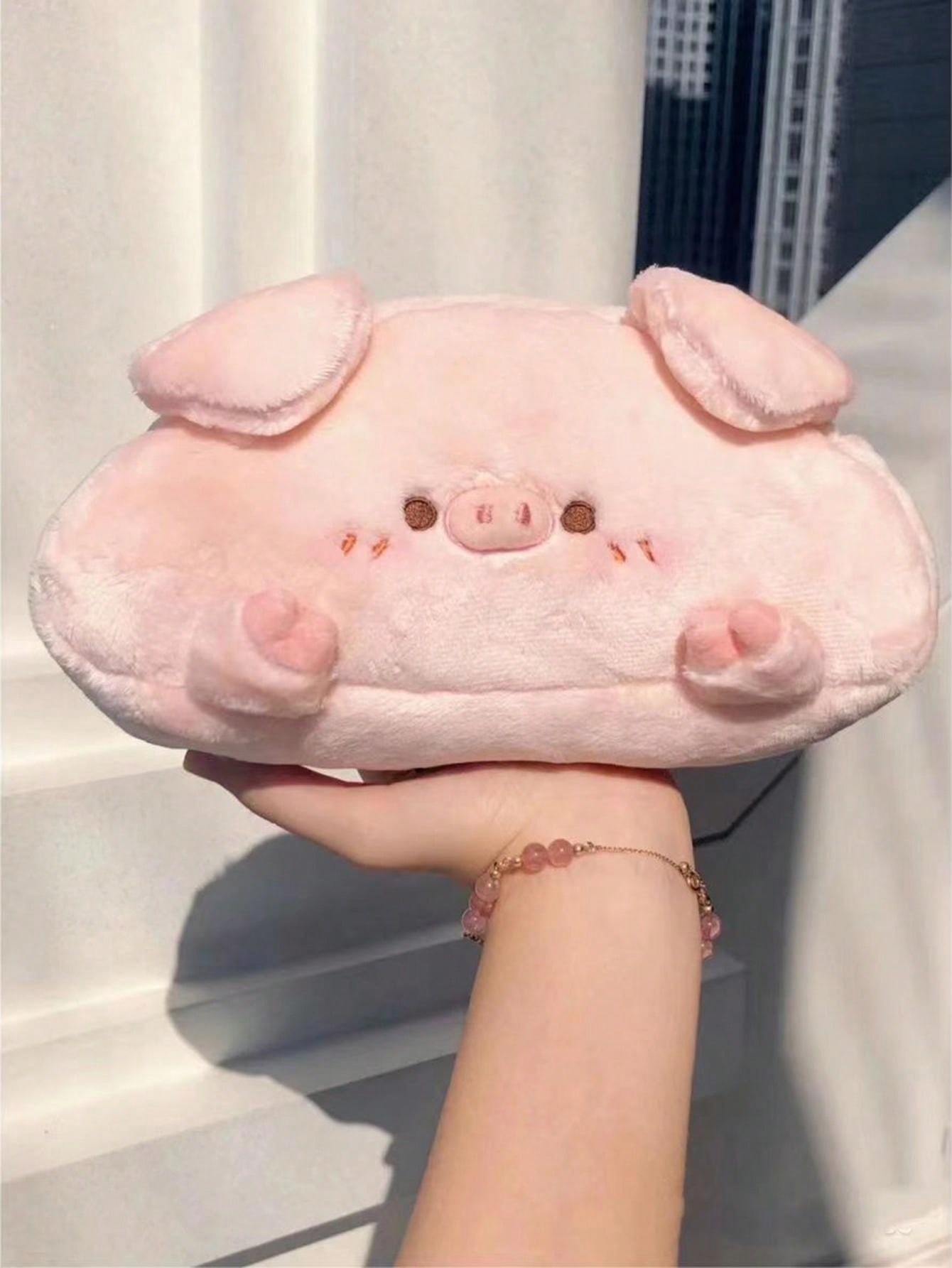 Astuccio per matite in morbido peluche di Peppa Pig per bambine