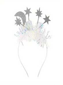 1入組情人節裝飾頭箍,心形頭箍亮片頭箍閃閃發亮愛心髮帶髮飾,婚禮派對裝飾頭箍,心形頭箍亮片頭箍閃閃發亮的愛心髮帶 - 彩色 - 查看 6