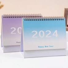 2024 Hàn Quốc Phong cách Thiết kế mới Chương trình nghị sự Trang trí máy tính để bàn , Đơn giản Bóng Lịch Đối với Lập kế hoạch Và Văn phòng Sử dụng - Bột chuyển màu - Xem 4