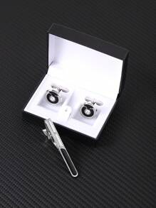 3pcs Nam Kẹp cà vạt Khuy măng sét Bộ , Sành điệu Khuy măng sét Cho nam giới , Bộ đồ Áo sơ mi Khuy măng sét Phụ kiện Cho đám cưới Bộ đồ Qủa tặng Đối với Nam Phụ kiện - Nhiều màu - Xem 2
