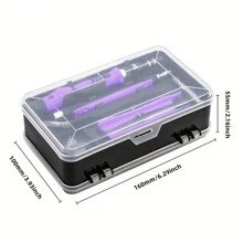 115 In 1 Precision Screwdriver Set, Electronics Magnetic Repair Tool Box ,With Case For Repair Computer, Phone, PC, Cellphone, Laptop, Switch, PS4, Game Console, Watch, Glasses Etc.Purple., Tools For Men