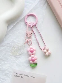 1 Miếng DIY Nhiều màu Acrylic 5-Cánh hoa Thiết kế hoa Ô tô/xe hơi Móc chìa khóa Vật rủ xuống Với Xu hướng: Cắt giảm Lá Đồ trang trí Đối với Túi - Hồng - Xem 6