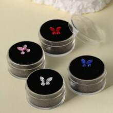 1 Pieza Kit De Piedras Preciosas Para Los Dientes Con Base Plana, Brillante De Diamante Con Diseño De Diente, Decoración Dental, Joyería Dental - Rojo - Ver 4