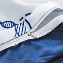 4入組新款皮膚友好印花床品套裝；四季通用床上用品套裝（不含填充物） - 快樂星球 - 查看 4