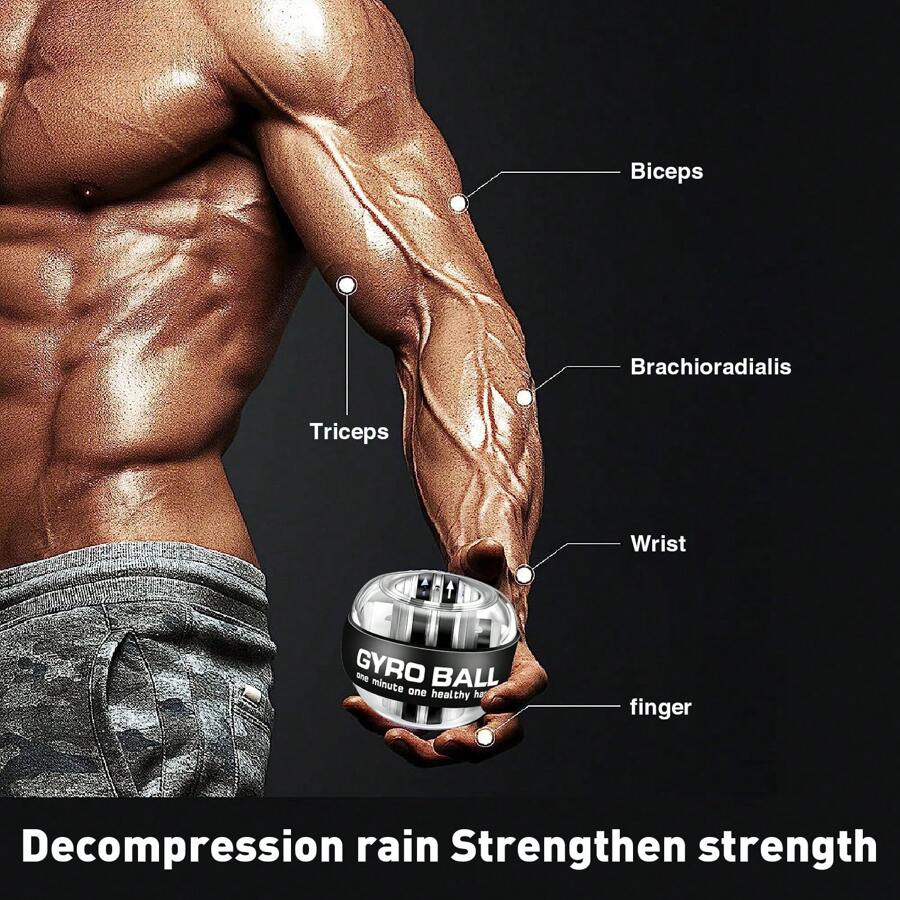 Gyro Ball For Wrist Strengthening & Training Gyroscopic Hand Exercise