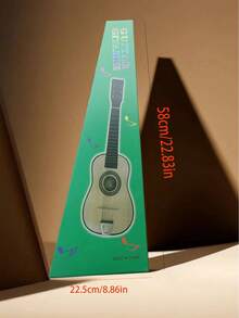 1 Pieza Clásica Guitarra Pequeña De Madera De Alta Calidad De 23 Pulgadas Y 6 Cuerdas Adecuada Para Principiantes - Rojo - Ver 7
