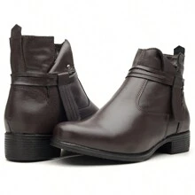 Women Ankle Boots & Booties - 咖啡棕 - 查看 5