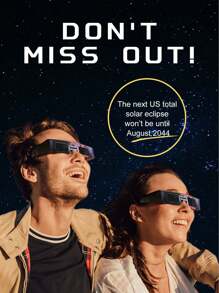 Solar Eclipse Glasses (10 Pack), Eclipse Glasses Optical Quality Safe Shades For Direct Sun Viewing, Trusted For Direct Solar Eclipse Viewing, Sun Safe Shades For Adults - Black - View 4