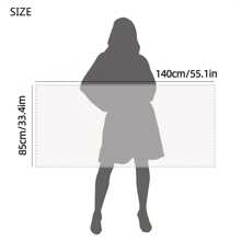 1pc Printed Bathrobe, Women's Plus Size Soft And Absorbent Towelling Robe - Black - View 7