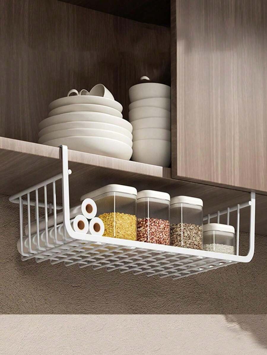 1只實色鐵製廚房收納架,隨機配色 - 彩色 - 查看 1