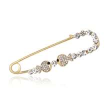 1pc Large Safety Pin Brooch For Clothes, Shawl, Scarf - Multicolor - View 9