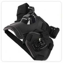 Dog Harness Mount For Gopro,Soft And Adjustable Dog Harness Vest With 2 Mouting Base Pet Chest And Back Fixation For Gopro Hero All Models, Suitable For Small Medium Large Dogs - Black - View 4