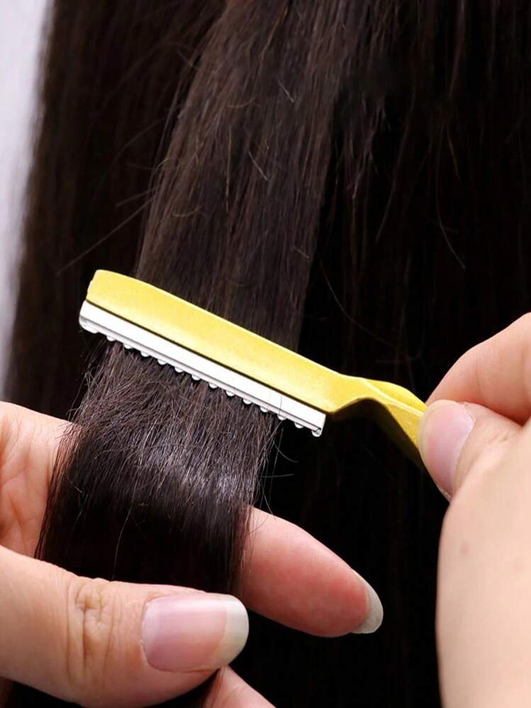 1 pieza Navaja de afeitar para adelgazar el cabello, cuchillo de corte profesional de acero inoxidable japonés afilado, herramienta de peluquería para cortar el cabello, accesorios para el cabello, productos y accesorios para el cabello para peluquería, salón de belleza, vuelta al colegio, artículos esenciales de viaje, accesorios para el cabello para mujeres, cepillo para el peinado hacia atrás, accesorios de peluquería, secador de pelo, cabello, peluquero, herramientas para el cabello, productos para el cabello, secador de pelo, cepillo para el cabello, equipo de peluquería, peinado, peluquería, cabello, productos para el cabello, herramientas para el cabello, cosas para el cabello, peluquero, accesorios de peluquería, barbería, equipo de peluquería - Multicolor - Añade 3