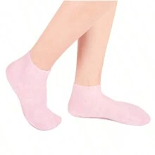 1pair Waterproof Socks With Silicone Foot Ring For Snorkeling, Water Hiking, Trekking - White - View 9