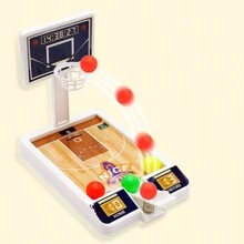 1入組隨機顏色迷你籃球射擊遊戲,室內互動手指射出桌上遊戲玩具, 增進協調能力 - 彩色 - 查看 6