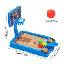1入組隨機顏色迷你籃球射擊遊戲,室內互動手指射出桌上遊戲玩具, 增進協調能力 - 彩色 - 查看 11