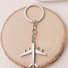 1pc Fashionable Creative Aircraft Design Keychain, New Boeing Airplane Pendant, Fighter Jet Keyring Decor - Multicolor - View 4