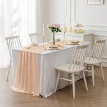 1/6 Stücke Chiffon Tischtuch, transparentes Tischtuch, geeignet für Hochzeit, Brautparty, Junggesellinnenabschied, Babyparty, Geburtstag, Feiertagsdekoration