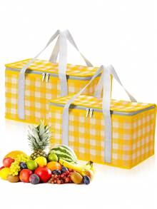 1 件戶外大號野餐包 - 隔熱旅行手提包和野餐籃,適合露營,方便寬敞,適合戶外探險 - 多色 - 查看 6