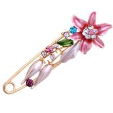 1pc Large Safety Pin Brooch For Clothes, Shawl, Scarf - Multicolor - View 5