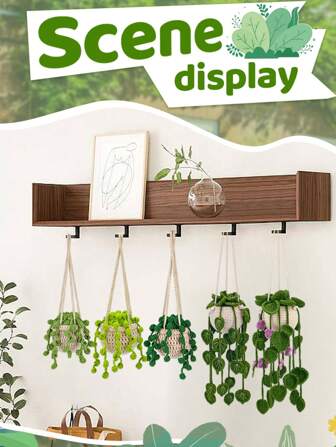 1 Set Of Hope Pepper Hanging Basket Crochet Material Kit, Handmade Yarn Ball, Home Decor