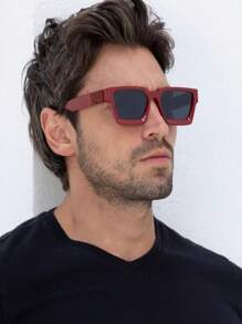 Men Fashion Glasses - Đỏ - Xem 1