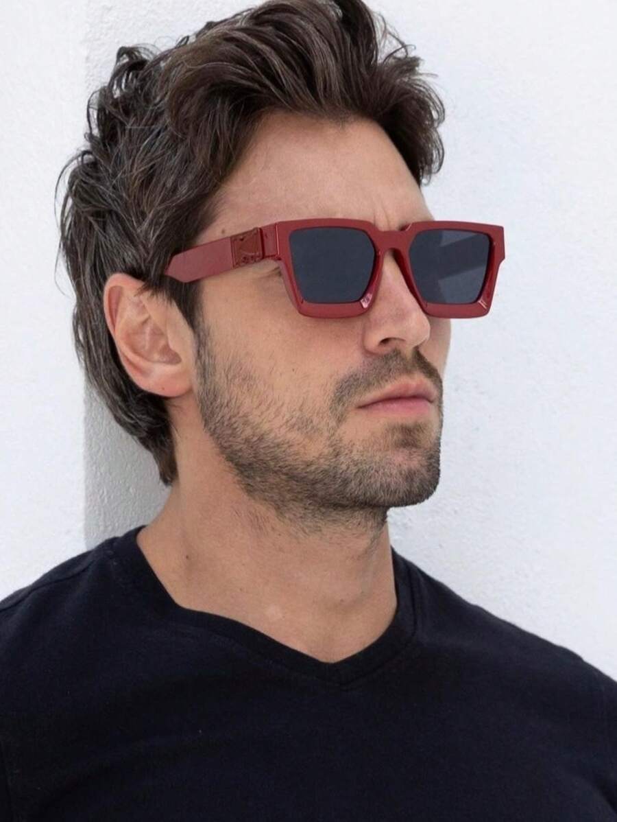 Men Fashion Glasses - Đỏ - Xem 1