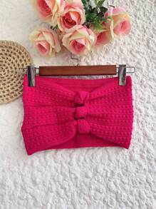 top faixa modal moda feimina - Pink - Visão 1